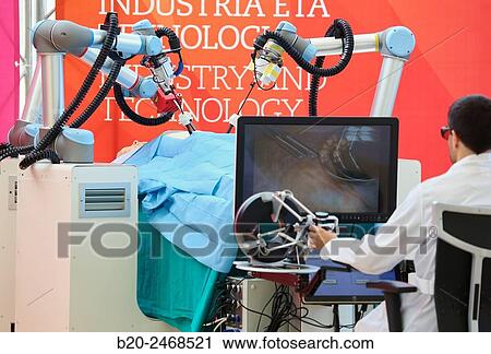 Development of a surgical robot with 3D vision and tactile sensations. View Large Photo Image Stock Image - Development of a surgical robot with 3D vision and tactile sensations.. Fotosearch