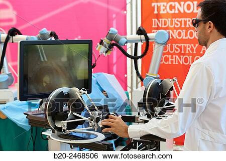 Development of a surgical robot with 3D vision and tactile sensations. View Large Photo Image Stock Photograph - Development of a surgical robot with 3D vision and tactile sensations.. Fotosearch