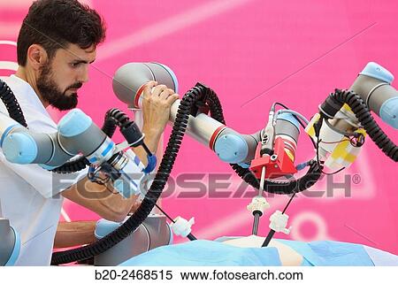 Development of a surgical robot with 3D vision and tactile sensations. View Large Photo Image Stock Photography - Development of a surgical robot with 3D vision and tactile sensations.. Fotosearch