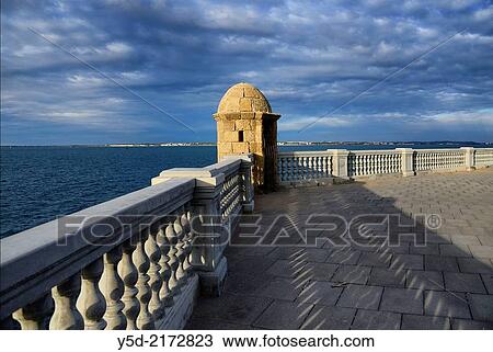 Europe, Spain, Andalusia, Cádiz, watchtower near Parque Genovés View Large Photo Image Stock Image - Europe, Spain, Andalusia, Cádiz, watchtower near Parque Genovés. Fotosearch