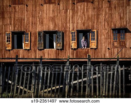 Inle Lake, Myanmar View Large Photo Image Stock Photo - Inle Lake, Myanmar. Fotosearch