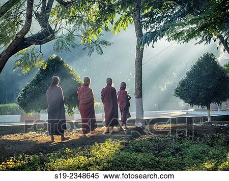 Myanmar Monks. View Large Photo Image Stock Photography - Myanmar Monks.. Fotosearch