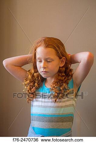 Portrait of serious 10 year old girl, in Berkeley, CA, MR# 6063. View Large Photo Image Stock Photograph - Portrait of serious 10 year old girl, in Berkeley, CA, MR# 6063.. Fotosearch