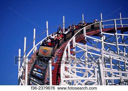 The Giant Dipper at the Santa Cruz Boardwalk Santa Cruz, CALIFORNIA. View Large Photo Image Stock Photograph - The Giant Dipper at the Santa Cruz Boardwalk Santa Cruz, CALIFORNIA.. Fotosearch