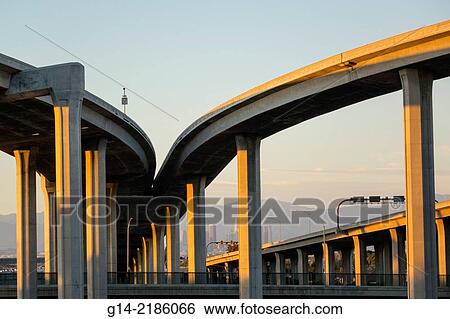 USA, California, Los Angeles, View of Harbor Freeway View Large Photo Image Stock Photograph - USA, California, Los Angeles, View of Harbor Freeway. Fotosearch
