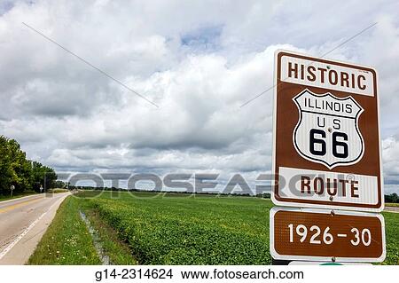 USA, Illinois, Staunton, Historic Route 66 View Large Photo Image Picture - USA, Illinois, Staunton, Historic Route 66. Fotosearch