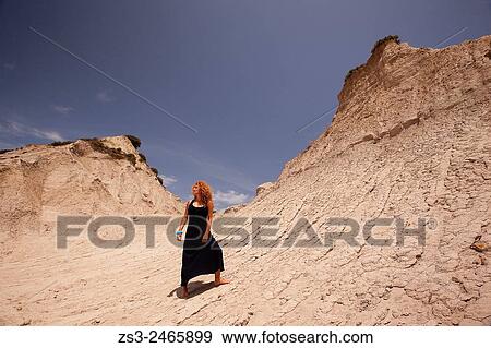 Woman at the geological formation near the village of Potamida, Chania Region, Crete, Greek Islands, Greece, Europe. View Large Photo Image Stock Photo - Woman at the geological formation near the village of Potamida, Chania Region, Crete, Greek Islands, Greece, Europe.. Fotosearch