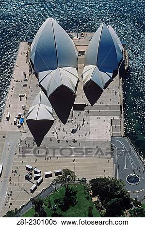 aerial view of opera house, Sydney, Australia. View Large Photo Image Stock Photography - aerial view of opera house, Sydney, Australia.. Fotosearch