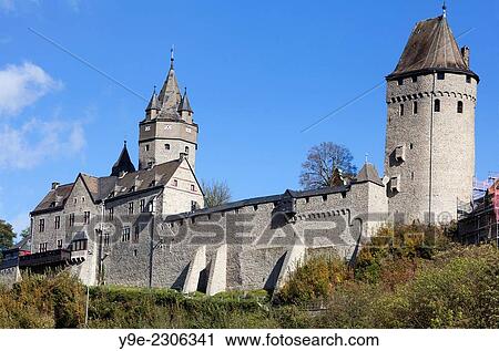Stock Image - Altena Castle, Altena, Lennetal, Maerkischer Kreis, Sauerland, North Rhine-Westphalia, Germany, Europe. Fotosearch