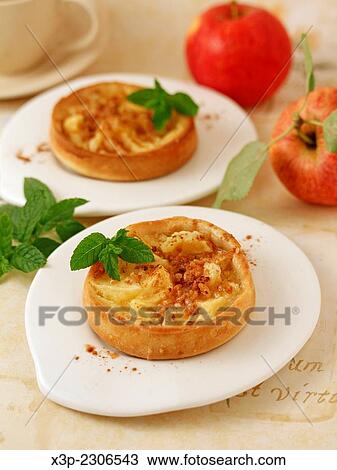 Stock Image - Apple tartlets.. Fotosearch