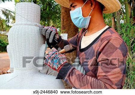 Artisans during the artistic craftsmanship, Siem Reap, Cambodia View Large Photo Image Stock Image - Artisans during the artistic craftsmanship, Siem Reap, Cambodia. Fotosearch