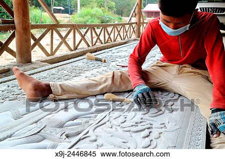 Artisans during the artistic craftsmanship, Siem Reap, Cambodia View Large Photo Image Stock Photography - Artisans during the artistic craftsmanship, Siem Reap, Cambodia. Fotosearch