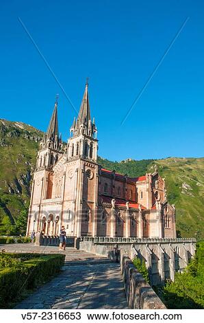 Basilica. Covadonga, Asturias, Spain. View Large Photo Image Stock Image - Basilica. Covadonga, Asturias, Spain.. Fotosearch
