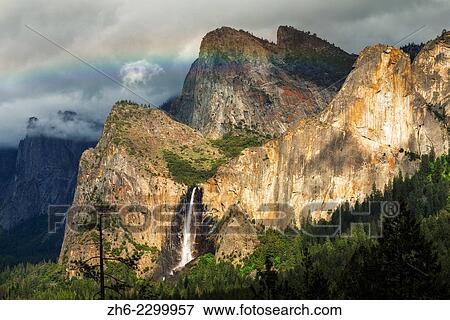 Stock Photo - Bridalveil Fall, Yosemite National Park, California USA.. Fotosearch