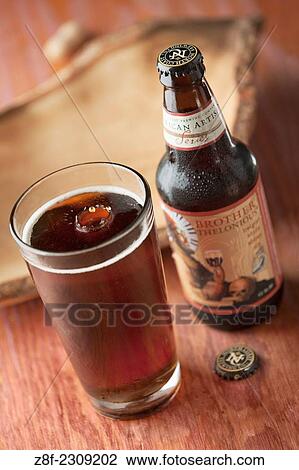 Brother Thelonious ia a Belgian style abbey ale pairing best with beef steak. View Large Photo Image Stock Image - Brother Thelonious ia a Belgian style abbey ale pairing best with beef steak.. Fotosearch
