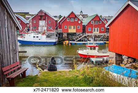 Bud, Fishing Village, Norway. View Large Photo Image Stock Image - Bud, Fishing Village, Norway.. Fotosearch