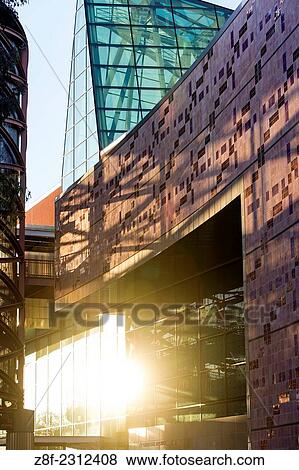 California Science Center Exterior at Sunset, Exhibition Park, Los Angeles, California, USA. View Large Photo Image Stock Photo - California Science Center Exterior at Sunset, Exhibition Park, Los Angeles, California, USA.. Fotosearch