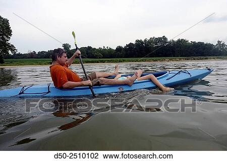 Stock Image - CANOEING ON PATUXENT RIVER MARYLAND USA. Fotosearch