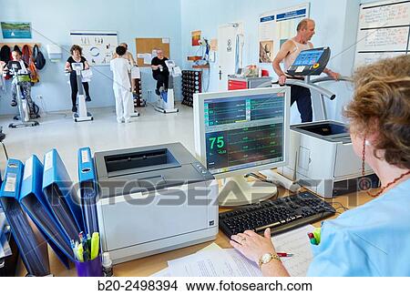 Cardiac rehabilitation, Hospital Donostia, San Sebastian, Gipuzkoa, Basque Country, Spain View Large Photo Image Picture - Cardiac rehabilitation, Hospital Donostia, San Sebastian, Gipuzkoa, Basque Country, Spain. Fotosearch