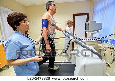 Cardiac stress test, Hospital Donostia, San Sebastian, Gipuzkoa, Basque Country, Spain View Large Photo Image Stock Photograph - Cardiac stress test, Hospital Donostia, San Sebastian, Gipuzkoa, Basque Country, Spain. Fotosearch