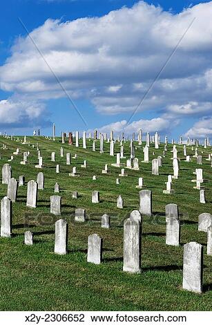 Stock Image - Cemetery, Ephrata, Pennsylvania, USA.. Fotosearch