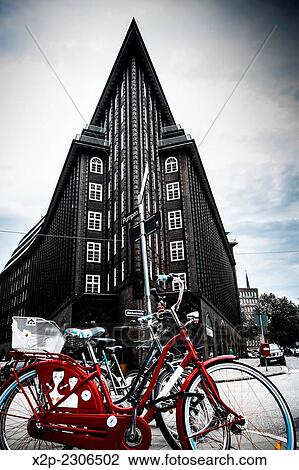 Stock Image - Chilehaus in Hamburg, Germany.. Fotosearch