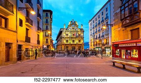 City Hall, Pamplona, Navarra, Spain, Europe. View Large Photo Image Stock Photo - City Hall, Pamplona, Navarra, Spain, Europe.. Fotosearch