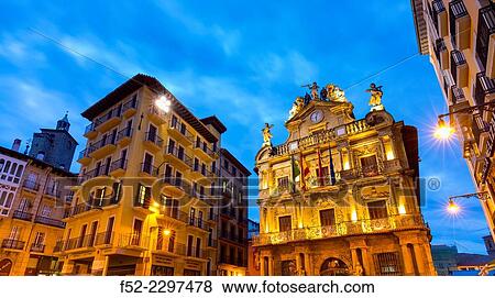 City Hall, Pamplona, Navarra, Spain, Europe. View Large Photo Image Stock Photo - City Hall, Pamplona, Navarra, Spain, Europe.. Fotosearch