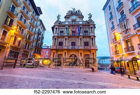 City Hall, Pamplona, Navarra, Spain, Europe. View Large Photo Image Stock Photograph - City Hall, Pamplona, Navarra, Spain, Europe.. Fotosearch