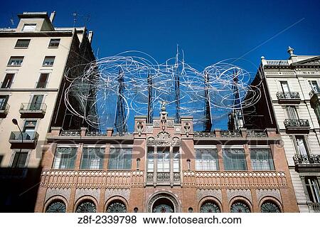Cloud and Chair sculpture by Antoni Tapies, Antoni Tapies Foundation, Barcelona, Spain. View Large Photo Image Stock Photo - Cloud and Chair sculpture by Antoni Tapies, Antoni Tapies Foundation, Barcelona, Spain.. Fotosearch