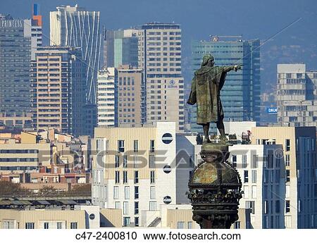 Columbus monument. Barcelona, Catalonia, Spain View Large Photo Image Stock Image - Columbus monument. Barcelona, Catalonia, Spain. Fotosearch