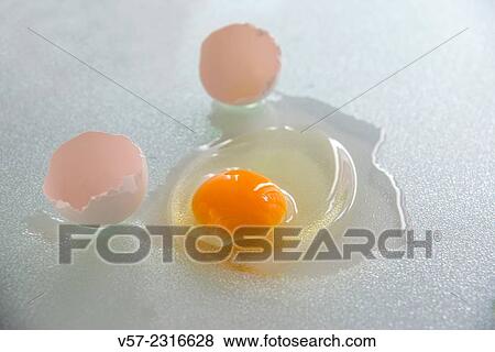 Stock Photo - Cracked egg.. Fotosearch