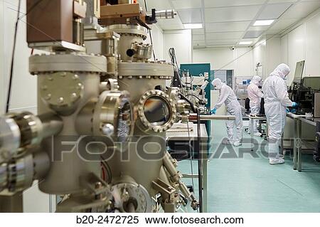 Stock Photography - Createc UHV deposition system. Cleanroom. Nanotechnology. Laboratory. CIC nanoGUNE Nano science Cooperative Research Center. Donostia. San Sebastian. Gipuzkoa. Basque Country. Spain.. Fotosearch