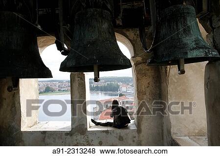 Croatia, Istria, historic city of Porec, the catholic Saint Euphrasius basilica, memeber of the Unesco world haritage, belfry belle View Large Photo Image Stock Photo - Croatia, Istria, historic city of Porec, the catholic Saint Euphrasius basilica, memeber of the Unesco world haritage, belfry belle. Fotosearch