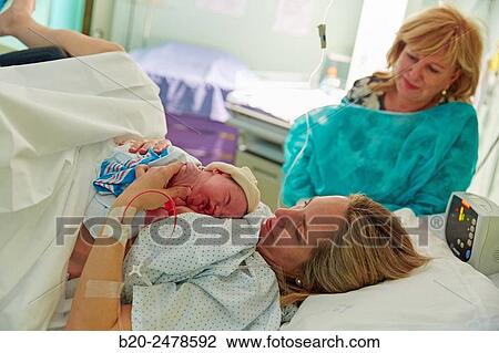 Stock Image - Delivery room, Births Area, Newborns, Hospital Donostia, San Sebastian, Gipuzkoa, Basque Country, Spain. Fotosearch