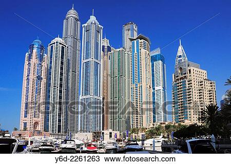 Dubai Marina, United Arab Emirates. View Large Photo Image Stock Image - Dubai Marina, United Arab Emirates.. Fotosearch