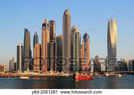 Dubai Marina, United Arab Emirates. View Large Photo Image Stock Image - Dubai Marina, United Arab Emirates.. Fotosearch