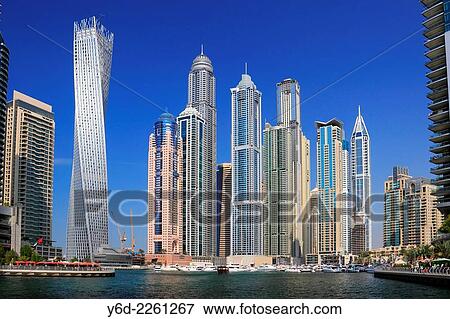 Dubai Marina, United Arab Emirates. View Large Photo Image Stock Photo - Dubai Marina, United Arab Emirates.. Fotosearch