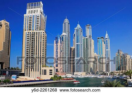 Stock Photo - Dubai Marina, United Arab Emirates.. Fotosearch