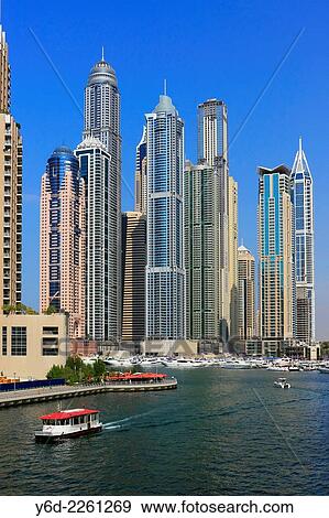 Dubai Marina, United Arab Emirates. View Large Photo Image Stock Photo - Dubai Marina, United Arab Emirates.. Fotosearch