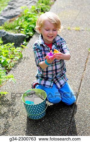 Stock Image - Easter Egg Discovery. Fotosearch
