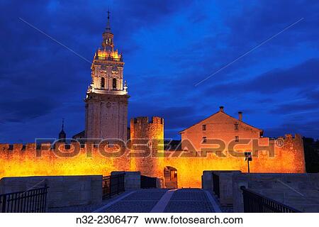 El Burgo de Osma, Ciudad de osma, Cathedral Bell Tower, City Walls, Soria province, Castilla Leon, Spain. View Large Photo Image Stock Photo - El Burgo de Osma, Ciudad de osma, Cathedral Bell Tower, City Walls, Soria province, Castilla Leon, Spain.. Fotosearch