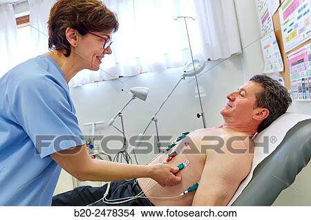 Electrocardiogram, Treatment room, Medical consultation, Ambulatory Lezo, Gipuzkoa, Basque Country, Spain View Large Photo Image Picture - Electrocardiogram, Treatment room, Medical consultation, Ambulatory Lezo, Gipuzkoa, Basque Country, Spain. Fotosearch