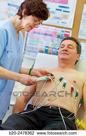 Electrocardiogram, Treatment room, Medical consultation, Ambulatory Lezo, Gipuzkoa, Basque Country, Spain View Large Photo Image Stock Image - Electrocardiogram, Treatment room, Medical consultation, Ambulatory Lezo, Gipuzkoa, Basque Country, Spain. Fotosearch