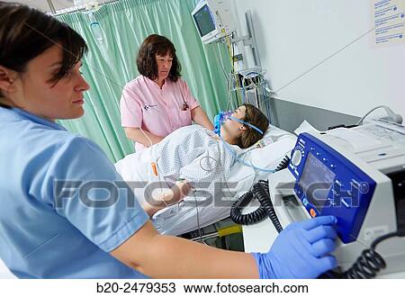 Stock Image - Emergency room, Hospital Donostia, San Sebastian, Gipuzkoa, Basque Country, Spain. Fotosearch