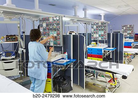 Stock Photo - Emergency room, Hospital Donostia, San Sebastian, Gipuzkoa, Basque Country, Spain. Fotosearch