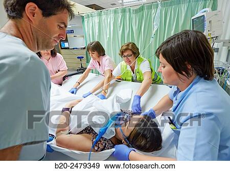Stock Photo - Emergency room, Hospital Donostia, San Sebastian, Gipuzkoa, Basque Country, Spain. Fotosearch