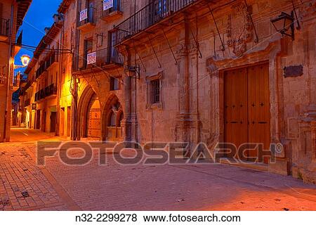 Estella, La rua street, Navarra, Way Of St. James, Navarre, Way to Santiago, Spain. View Large Photo Image Stock Photo - Estella, La rua street, Navarra, Way Of St. James, Navarre, Way to Santiago, Spain.. Fotosearch