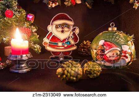 Stock Photo - Europe, France, Christmas time, inside decoration.. Fotosearch