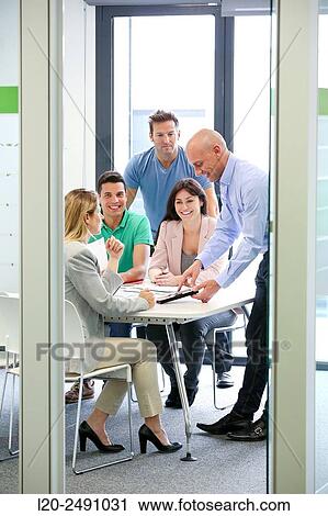 Executive meeting room. Office. View Large Photo Image Stock Image - Executive meeting room. Office.. Fotosearch